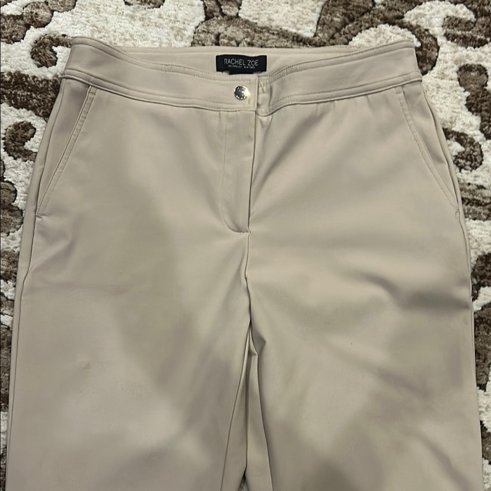 Rachel Zoe Cream Straight Leg Pants